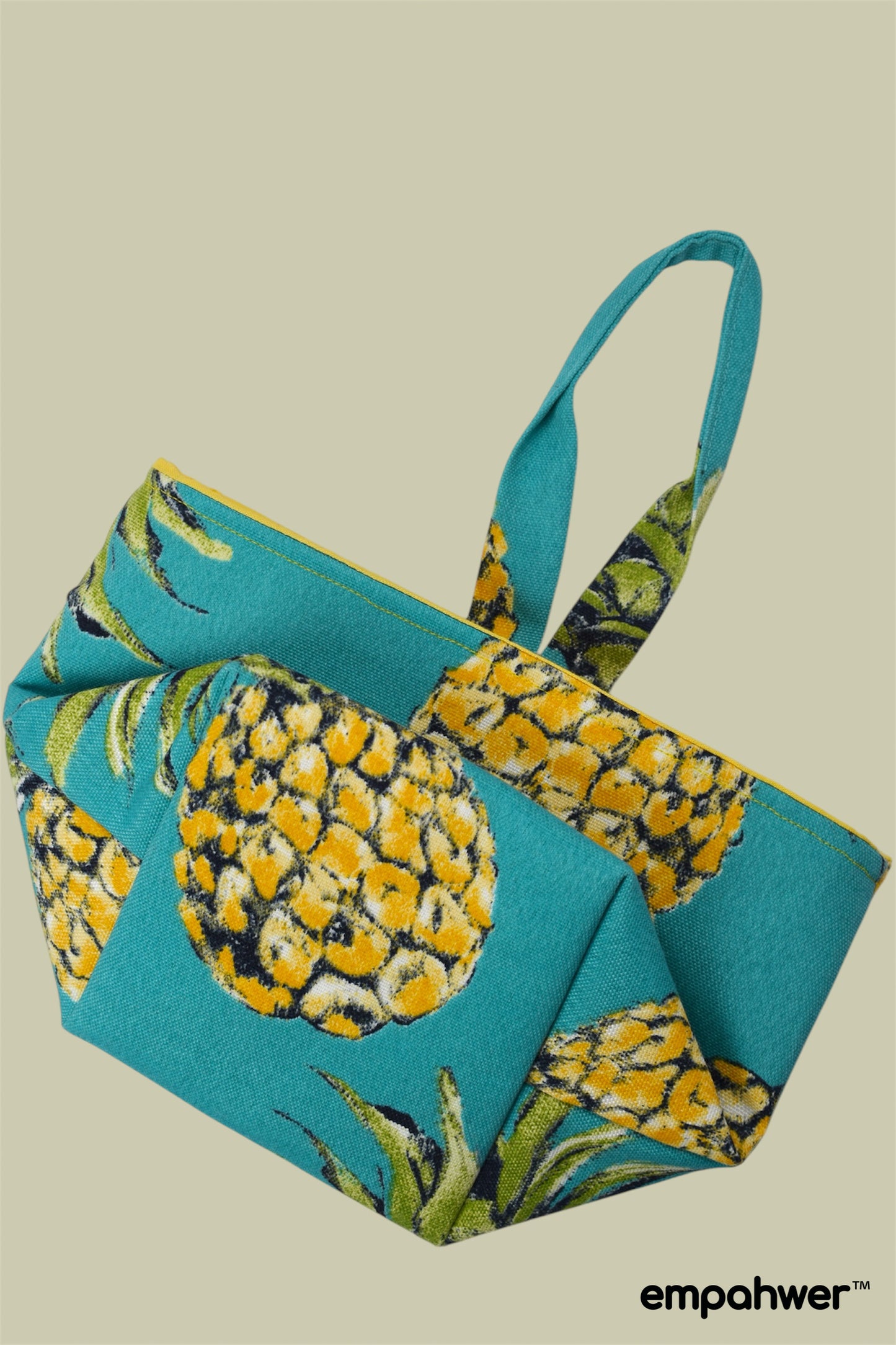 Tropical Pineapple Tissue Box Holder with Hanging Loop