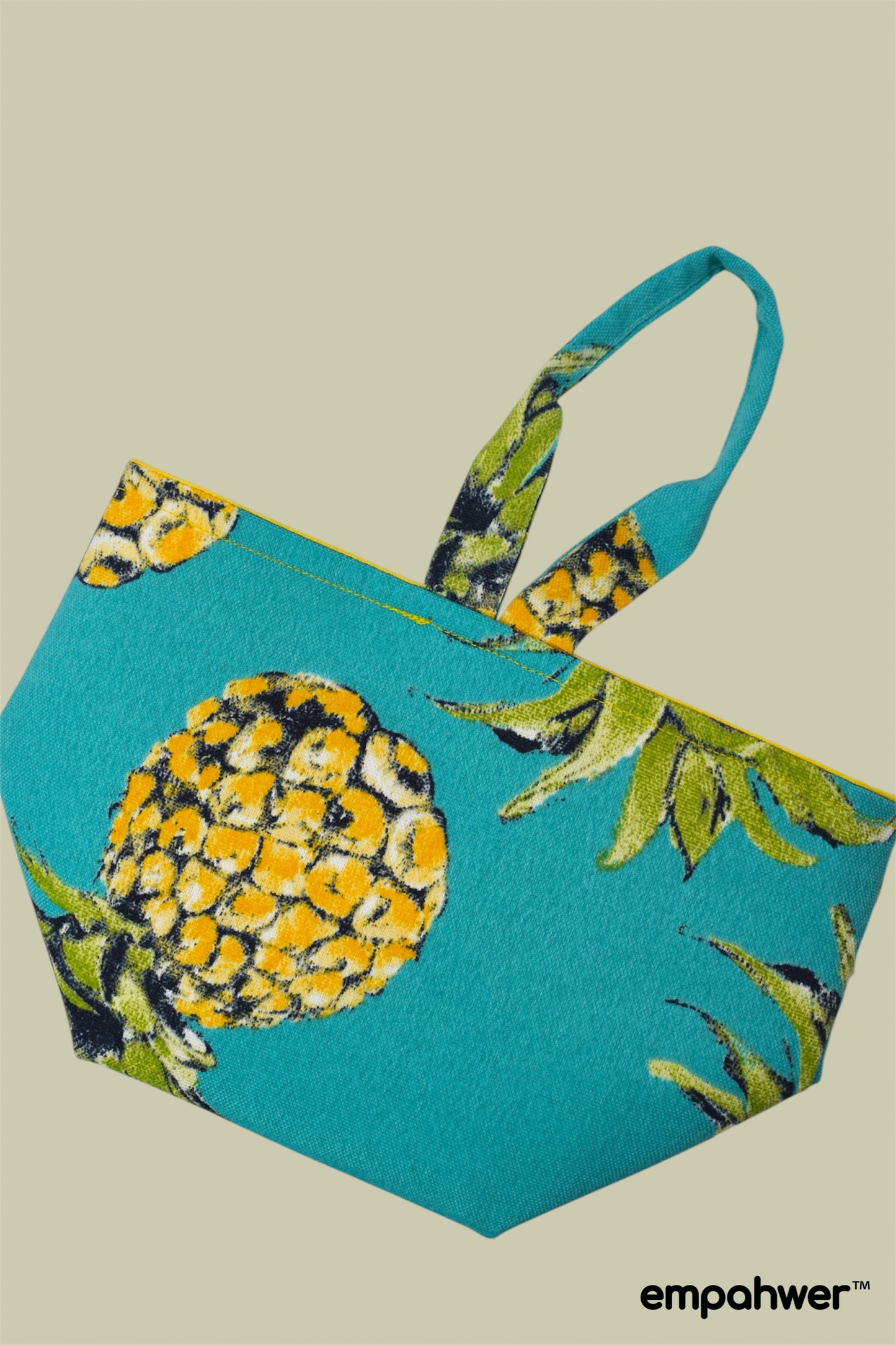 Tropical Pineapple Tissue Box Holder with Hanging Loop