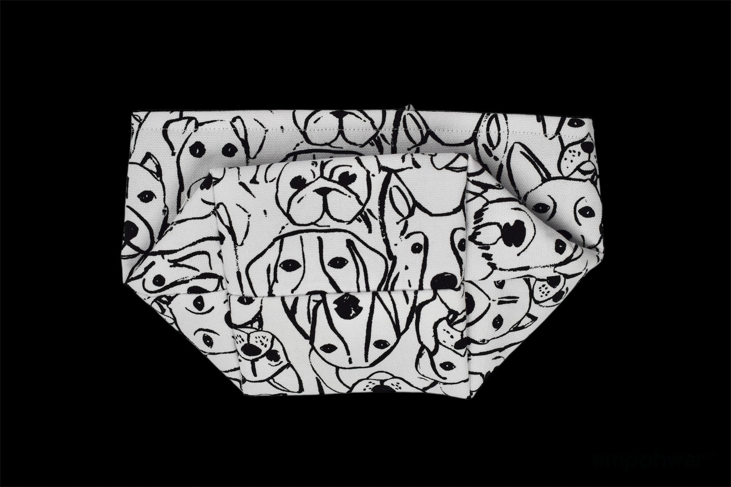 Dogs and Paws Tissue Box Holder with Hanging Loop