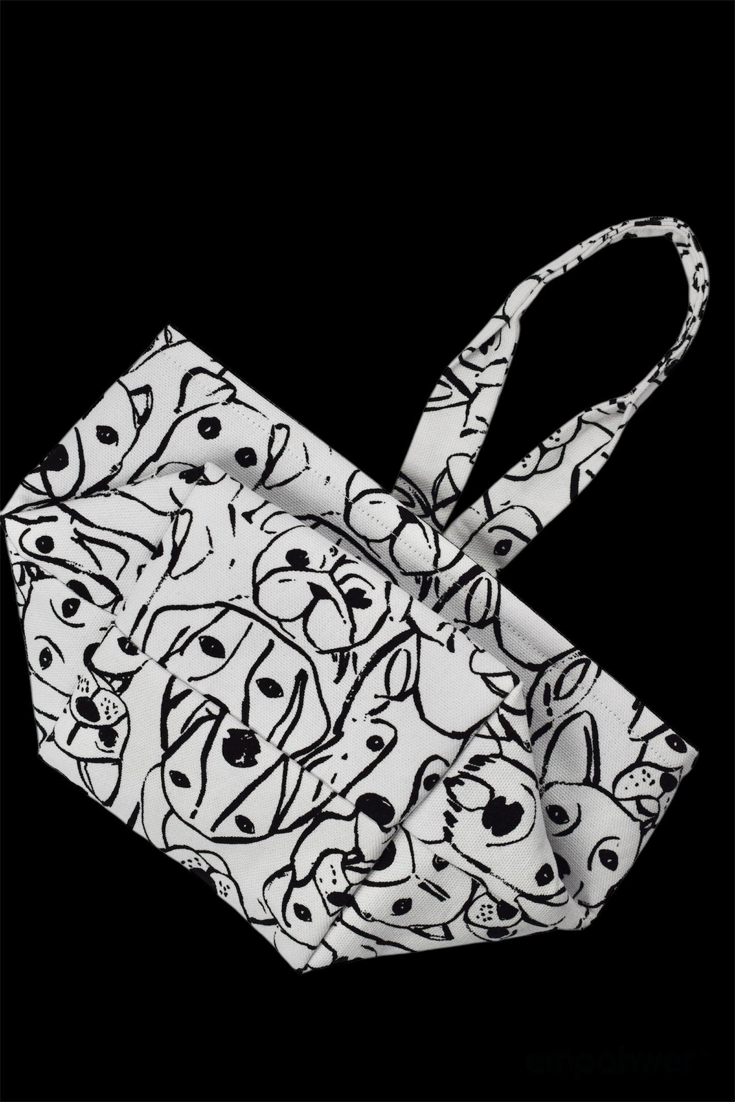Dogs and Paws Tissue Box Holder with Hanging Loop