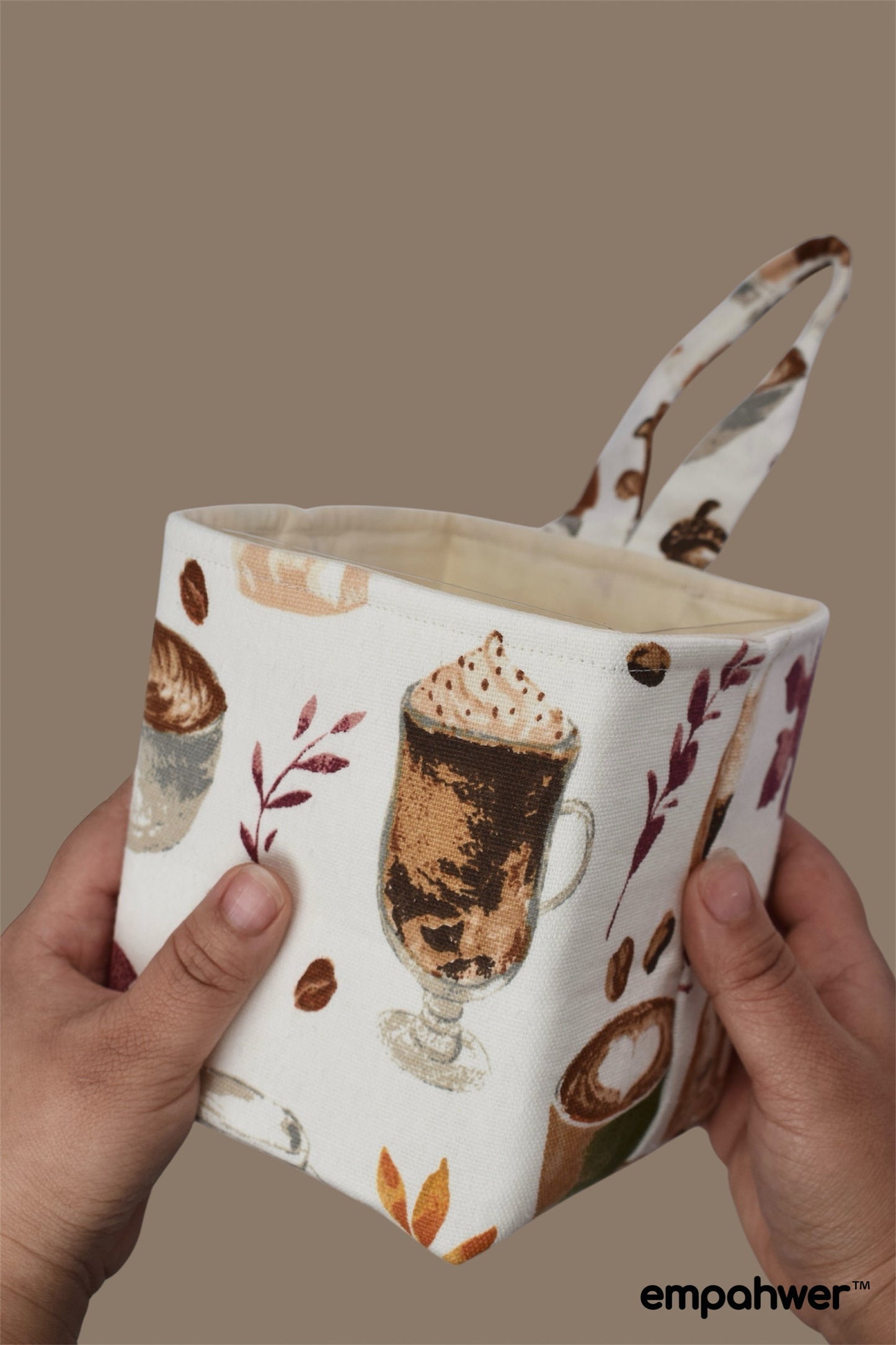 Coffee Break Tissue Box Holder with Hanging Loop